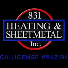 831 Heating, Inc. offers reputable HVAC services and sheet metal work across South Monterey and the South Bay Area.