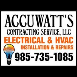 Accuwatt's Contracting Service LLC: Trusted Electrical & HVAC solutions in Louisiana & Mississippi for 20+ years.