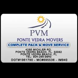 Experienced moving company providing residential and commercial services in Ponte Vedra and St. Augustine since 1995.
