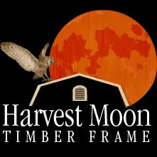 Harvest Moon Timber Frame LLC crafts custom timber frame barn and home kits combining modern technology with traditional craftsmanship.