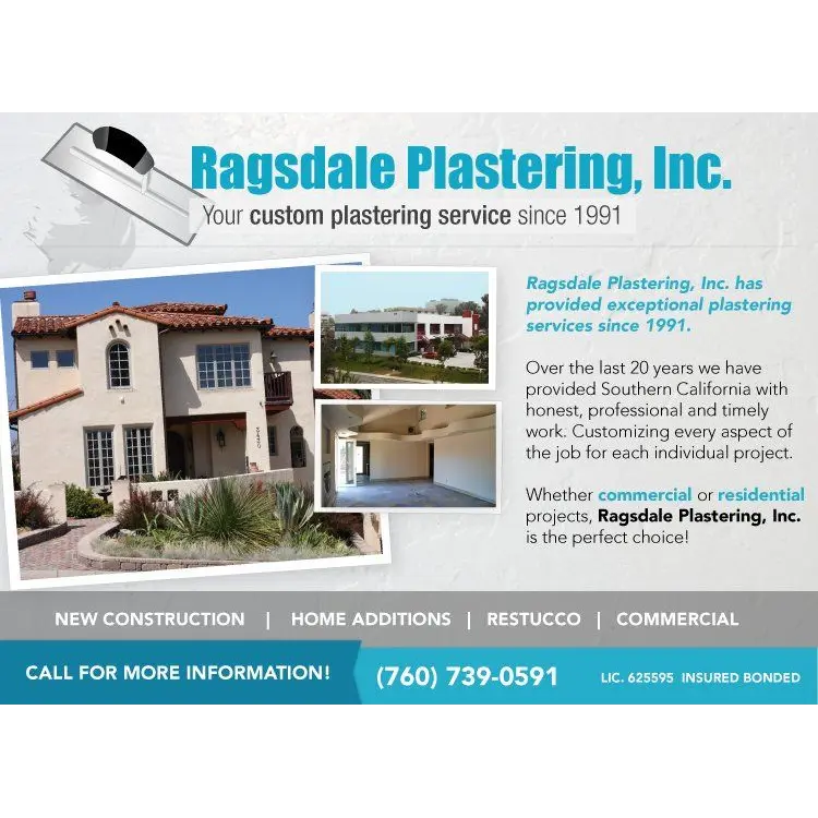 RAGSDALE PLASTERING INC